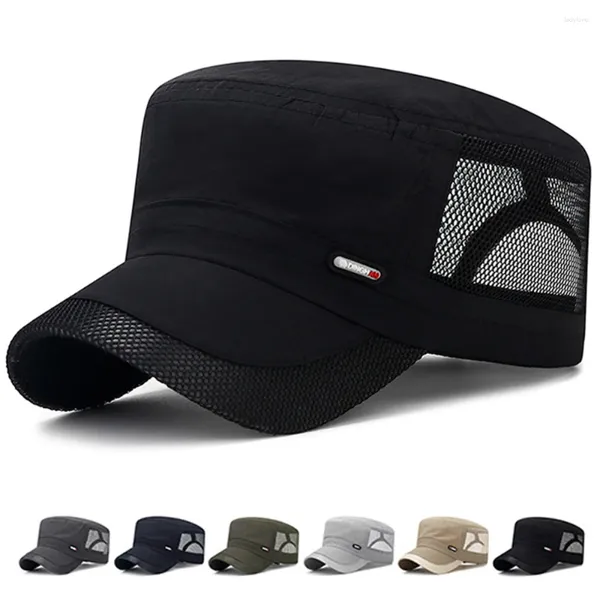 Bérets respirants chapeaux militaires été chapeau haut de forme maille hommes en plein air armée casquette femmes séchage rapide casquettes de Baseball camionneur unisexe