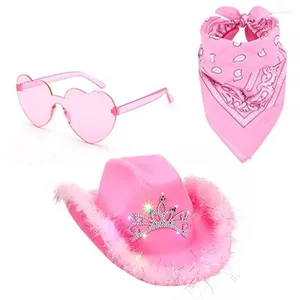 Bérets Costume de douche nuptiale Hat à coeur Cœur Cœur Lunettes de soleil Femelles Accessoires F3MD