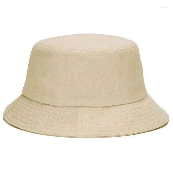 Bérets seau chapeau femmes hommes été printemps coton parasol soleil extérieur décontracté pêche pêcheur casquette Gorros solide Kpop