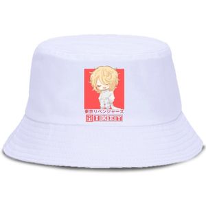 Berets emmer hoeden voor mannen Kawaii Tokyo Revengers Mikey Anime Manga Casual zonnebrandvrouw Vouwbare Fashion Summer Unisex Capberets