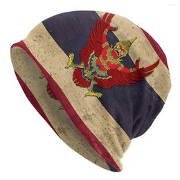 Bérets Bouddhiste Dieu Croyance Skullies Bonnets Chapeaux D'extérieur Drapeau De La Thaïlande Cadeau Patriotique Bonnet Mince Casquettes Spéciales Hommes Femmes Cache-oreilles