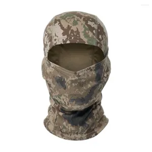 Bérets Camo Face Mask Bandana Balaclava Hood Heads for for Men Women Tactical Training Cycling Wind Ski couvrant le cou Gaiter