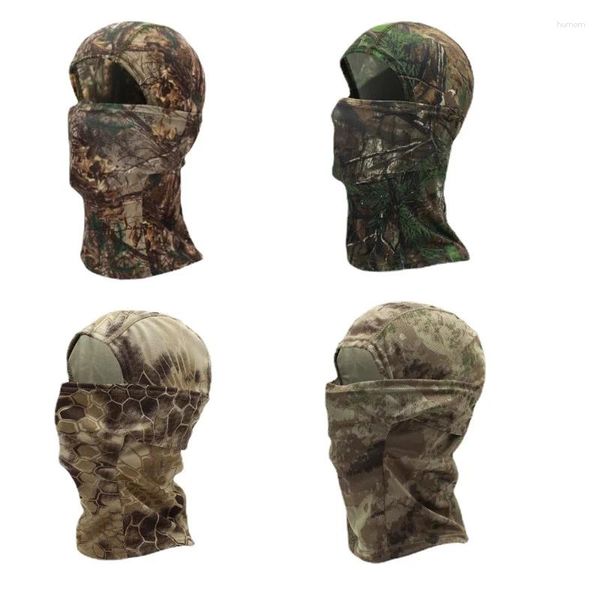 Bérets Camouflage Balaclava Foulard Complet Ski Cyclisme Couverture Hiver Cou Tête Tactique Cap Capuchon Bonnets