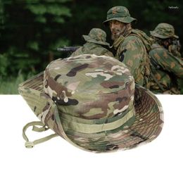 Baretten Camouflage Boonie Hoed Tactische US Army Emmer Hoeden Militaire Panama Zomer Cap Jacht Wandelen Outdoor Camo Zon Caps Mannen