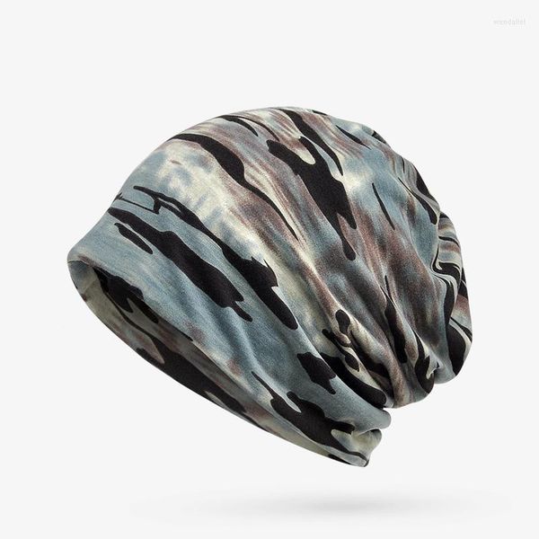 Boinas Camuflaje Cabeza Sombrero Bolsa Cuello Doble uso Venta al por mayor Ciclismo Compras al aire libre Protector solar A prueba de viento Algodón Moda desenfadada Unisex