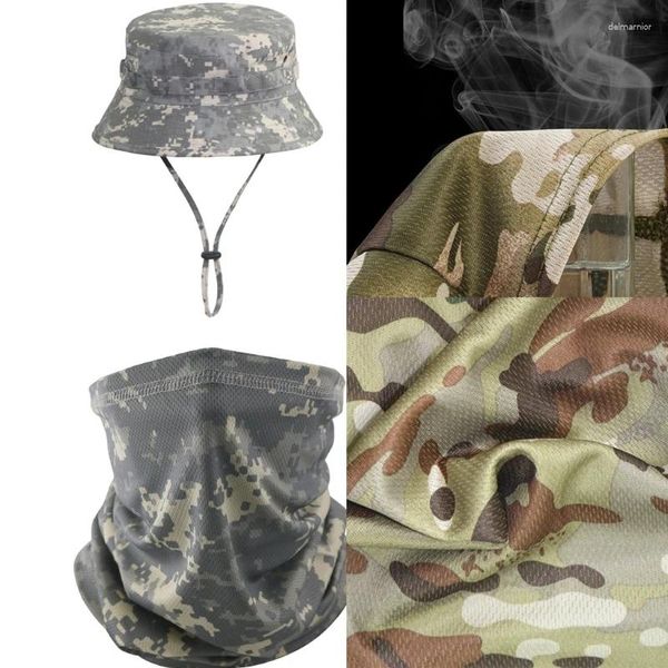 Berets Camouflage Sports Tube Bandana pour mâle de seau de seau Couvre plus chaude