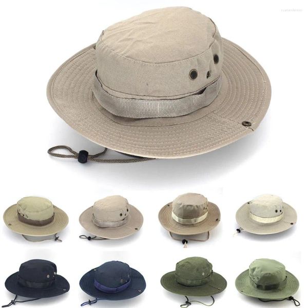 Bérets Cap Male Mas Militar Tactical Tactical Outdoor Casual Panama Bucket Hat Chasse Fishing Couping Travel Sun Protection 2024