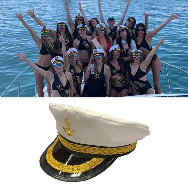 Boinas Capitán Sombrero Disfraz para Mujeres Hombres Adolescentes Marinero Fiesta Decoración Cosplay Vestir