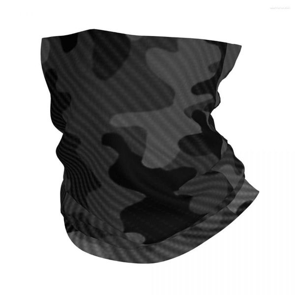 Boinas Camuflaje de carbono Bandana Cuello Polaina Impreso Multicam Militar Cara Bufanda Máscara Deportes al aire libre Unisex Adulto Lavable