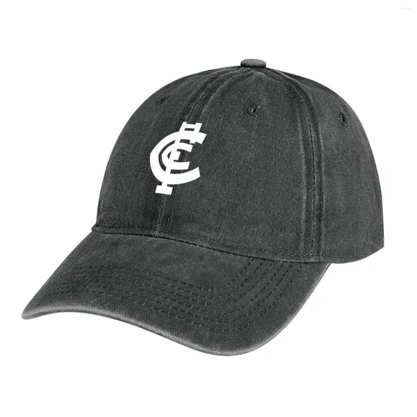 Berets Carlton-Logo Classic Cowboy Hat UV Protection Solar Ball Cap Baseball pour hommes
