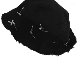 Берец повседневный ведро шляпа головной убор черная шапочка готическая клоч