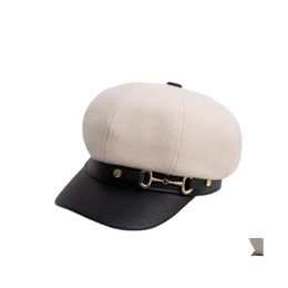 Berets Casual Fashion Street Militaire Cap Woman Katoen Beret Flat Hats Caps Trucker Vintage Drop Delivery Accessories Sjladen Otfnh