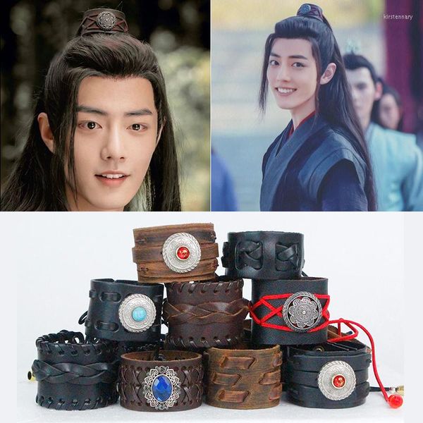 Boinas Chen Ling Sean Xiao con Wei Ying disfraz cabeza de hombre corona Hanfu pelo antiguo tocado todos los días