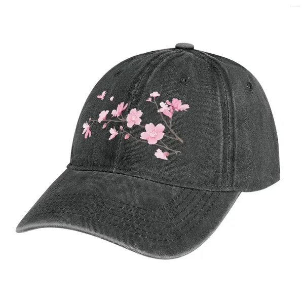 Boinas Planta de flores de flor de cerezo - Fondo transparente Visor de cumpleaños Visor de cumpleaños Capítulo Capítulo Diseñador de mujeres Mujeres