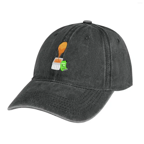 Boinas Nugget De Pollo Salsa Agria Y Dulce Sombrero De Vaquero Protector Solar Gorra De Lujo Protección Uv Sombreros De Caballo Solar Mujer Hombre