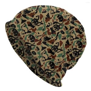 Baretten Chihuahua Camouflage Cap Heren Dames Paragraaf Beanie Warm Mode Honderd Take Ins Trui Slouch Hiphop Dun Unisex