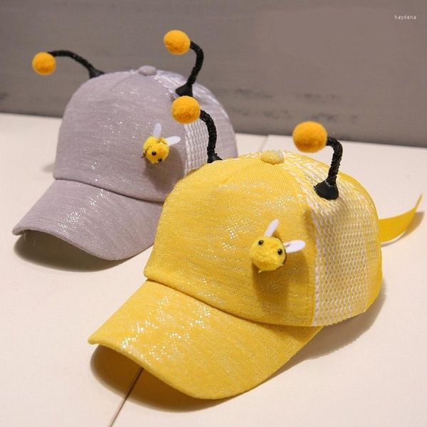 Boinas para niños abejas sombrero de malla transpirable verano ocio gorra de protección solar niño playa protector solar sombrilla Anti-UV niños gorras H7376