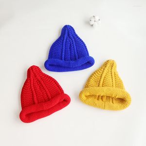 Berets Children's Knitted Hat herfst Winter Day pullover Baby Wool Boys and Girls Cute Super Nipple Warm Koreaans Versio