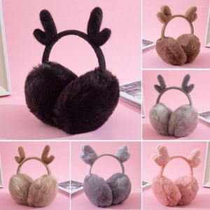 Bérets Enfants Antler Ear Covers Soft Plush Warm Muffs Warmers Earmuffs Protection