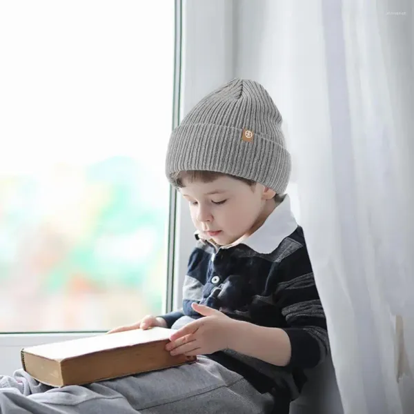 Boinas para niños gorro geanie baby winter invierno acogedor borde sin borde con forro de vellón para niñas para niñas para niños otoño