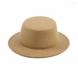 Berets kinderen kinderen top fedoras hoed vilt vintage heren emmer bruiloft feest festival caps ambacht 18colors cosplay kostuum