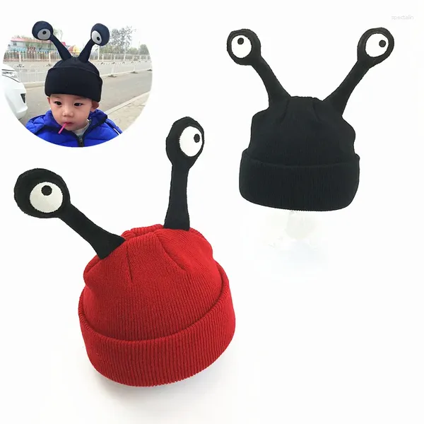 Bérets Enfants Hiver Boneie Cap mignon insecte Snail Cartoon Baby Chapeau Chapeaux de laine à tricot chaud Eig88