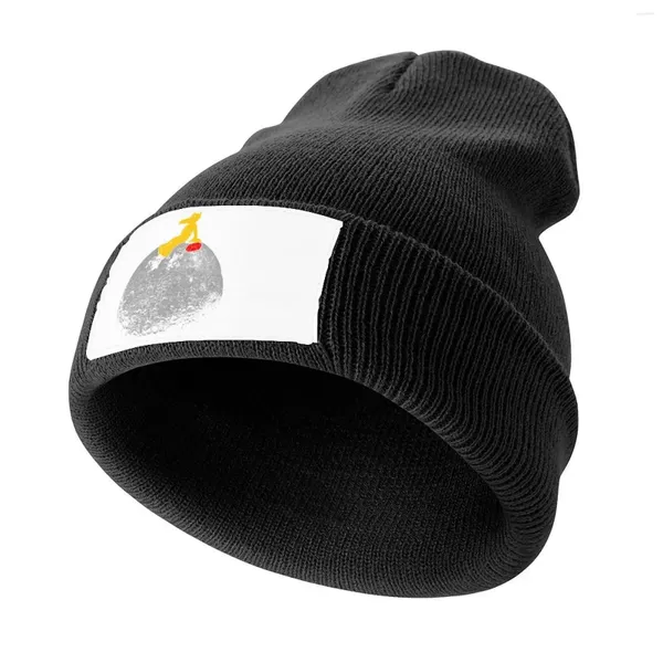 Bérets Chill and Relax Moon Bonnet tricoté Grande taille Chapeau Capuchon Mignon Vêtements de golf pour femmes Hommes