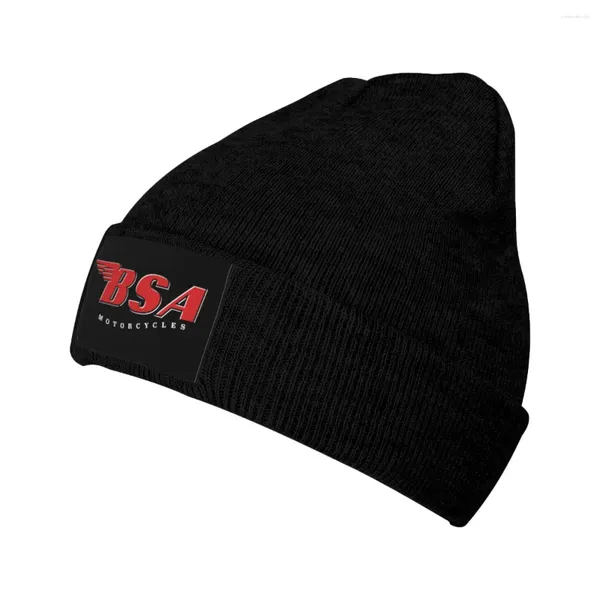 Boinas Classic BSA Motorcycles Logo Beanie Hat Gorros de calavera de punto para unisex Winter Warm Skullies