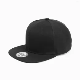 Berets Classic Snapback Hat Cap Hip Hop Style Flat Bill Blank Solid Color verstelbare maat Caps voor mannen vrouwenvisor
