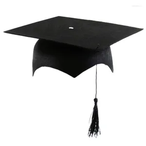 Bérets chapeau de remise de diplôme classique, accessoires de fête pour diplômés de l'université, 2024