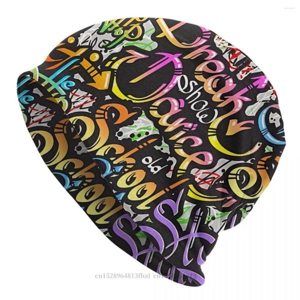 Boinas coloridas Bonnet Homme otoño primavera sombrero fino Graffiti estilo arte Skullies gorros para hombres mujeres creativos sombreros de algodón