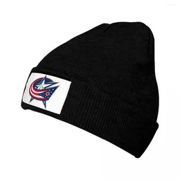 Bérets Columbus Bonnet Chapeaux Hockey Bonnet Hommes Femmes Unisexe Y2K Cool En Plein Air Tricot Chapeau Printemps Personnalisé Head Wrap Caps