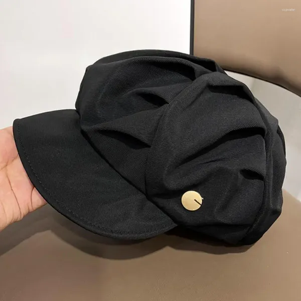 Boinas Sombrero cómodo Elegante Ligero A prueba de viento Invierno de mujer Suave Elástico Color sólido Accesorios de otoño para clima frío