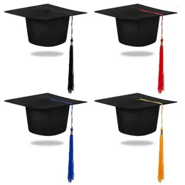 Baretten Gefeliciteerd Grad Afstuderen Hoed Unisex Universiteit 2024 Academische Diploma Ceremonie DIY Baret Cap