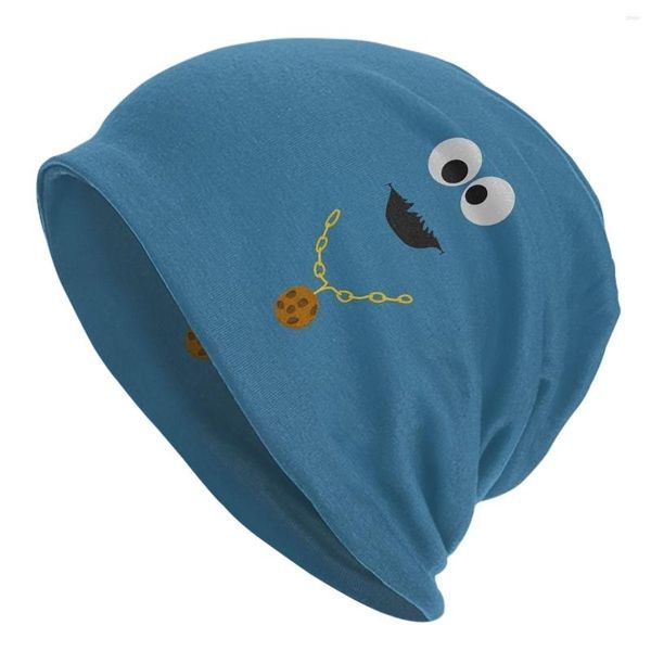 Bérets Cookie Monster mignon Kawaii casquette Hip Hop adulte rue Skullies bonnets chapeau été chaud tête Wrap Bonnet tricot
