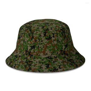 Bérets Cool drapeau américain USA Camo Camouflage militaire seau chapeau pour femmes hommes adolescent pliable Bob pêche chapeaux Panama casquette automne