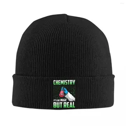 Bérets Cool chimie c'est comme de la magie mais la vraie Science chapeaux tricotés de haute qualité chaud hommes chapeau pour femme casquettes