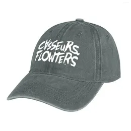 Berets Copie de CASSEURS Flowters Logo Simple Basic - Version blanche Cowboy Hat Cap Man Man Trucker Luxury Woman Men's