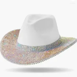 Boinas Cowboy Hat Bejeweled Knight Prom Props for Bachelorette Party Dropship