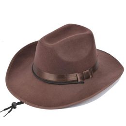 Berets Cowboy Hat Fashion Gentleman Men Jazz Cap Koreaans Casual Britse Retro Women Pure Color All-Match zonnebrandcrème Beklimmen Hatsberetten