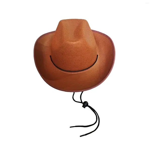 Bérets Cowboy Hat pour hommes larges garnitures de garniture élégante accessoires