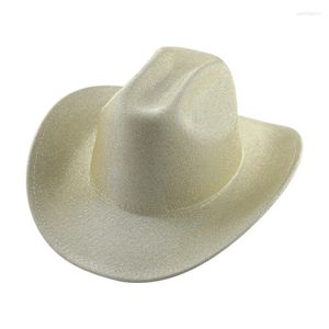 Bérets Cowboy Hat CHATS pour les femmes Fedoras Western Cowgirl Wide Brim Luxury Party Casual Man Sombrero Hombre