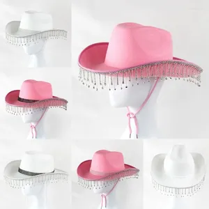 Bérets chapeau de Cowboy pour femmes, accessoires de fête, Cowgirl pour adultes, Costume du Far West, décoration à thème de carnaval, vente en gros