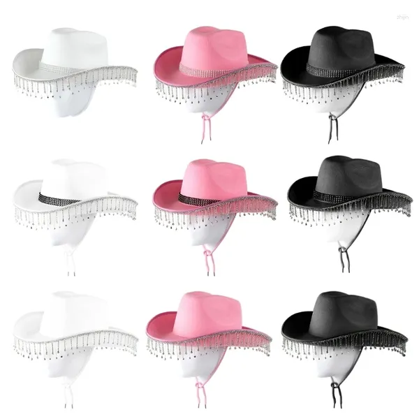 Bérets Cowboy Hat Women Party Accessoires Cowgirl pour adultes Wild Wholesale