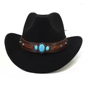 Bérets Cowboy pour hommes, chapeau de Cowgirl, accessoires de luxe élégants pour femmes, Jazz Country Panama Fedora Golf, 2024