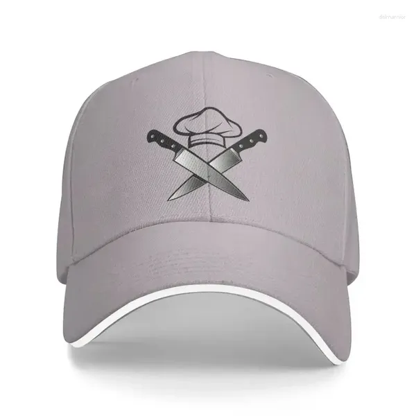 Bérets personnalisé drôle cuisine crâne couteau chef casquette de baseball pour hommes femmes réglable papa chapeau en plein air