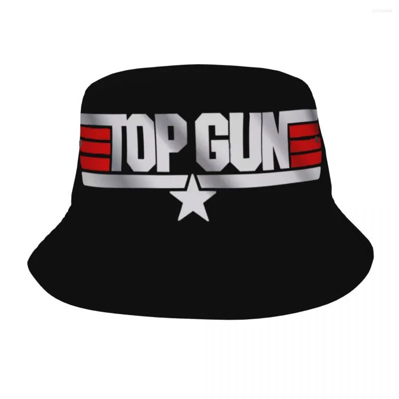 Bérets Personnalisé Top Gun Seau Chapeaux Femmes Hommes Film Américain