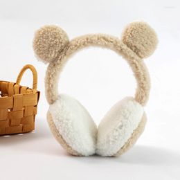 Bérets Oreilles d'ours mignons Cache-oreilles en peluche Hiver Chaud Femmes Cache-oreilles Antigel Chauffe-Mode Coréenne Fourrure Couvre Cadeau De Noël