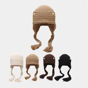 Beretten schattige doos met de handgemaakte warme hoed Warm Hat All-Match modestijl gesloten teen oarflapps cap eenvoudige uShanka