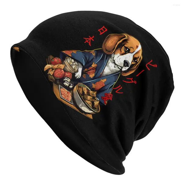 Bérets mignons kimono conception de thème japonais Art Pet sport mince beanie caps beagle chien skullies beanies ski chapeaux